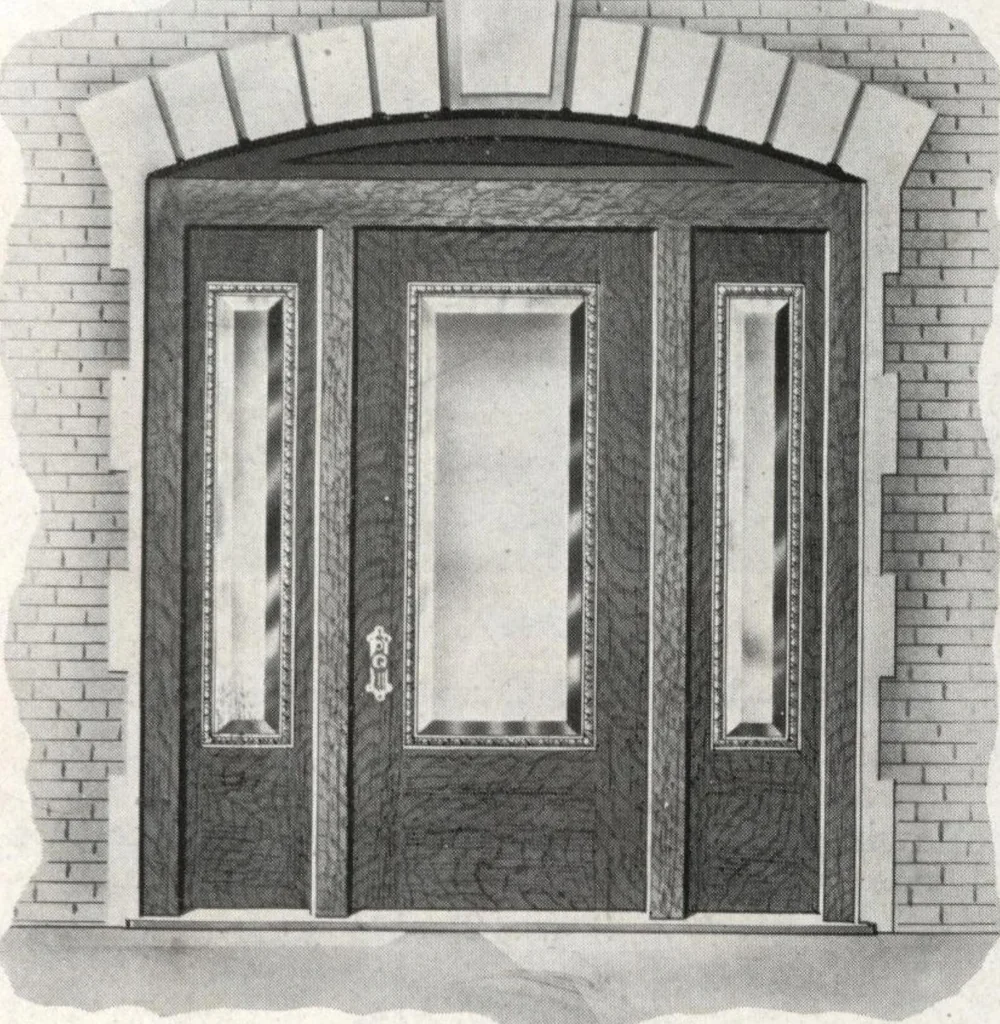 An illustration from General catalog 1917 including official sash and door price list, 1917, leaf 124