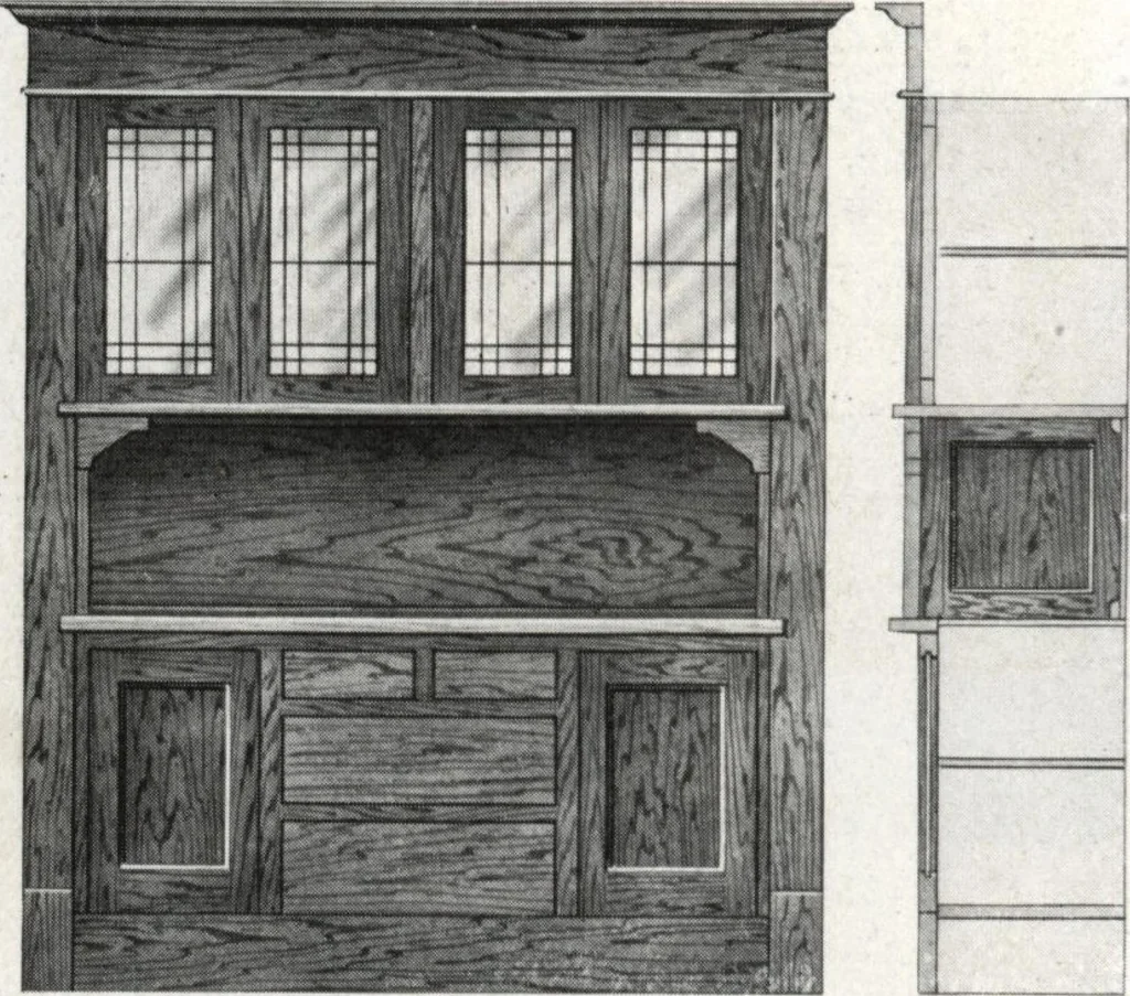 An illustration from General catalog 1917 including official sash and door price list, 1917, leaf 197