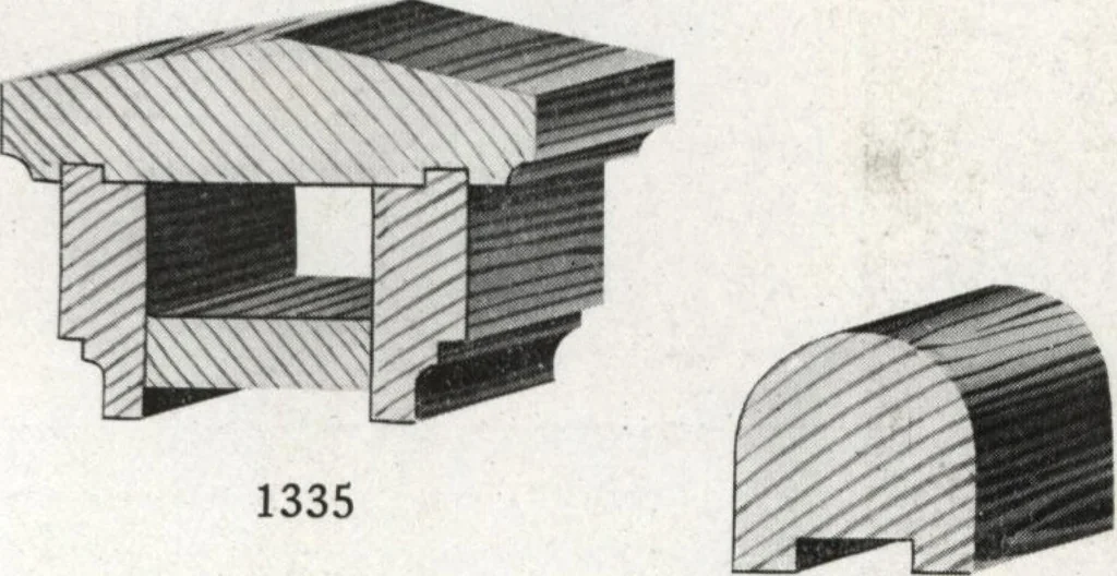 An illustration from General catalog 1917 including official sash and door price list, 1917, leaf 208