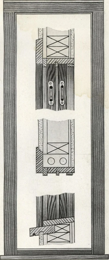 An illustration from General catalog 1917 including official sash and door price list, 1917, leaf 214