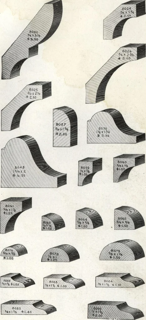 An illustration from General catalog 1917 including official sash and door price list, 1917, leaf 224