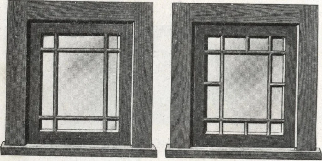 An illustration from General catalog 1917 including official sash and door price list, 1917, leaf 47