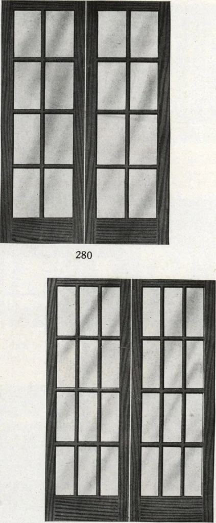 An illustration from General catalog 1917 including official sash and door price list, 1917, leaf 49