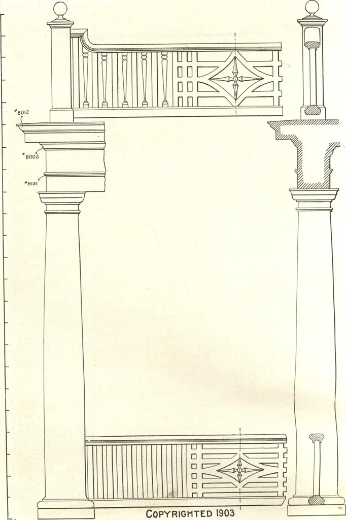 An illustration from General catalogue of E.L. Roberts & Co., wholesale manufacturers of doors, glazed sash, blinds: no. 600, 1908, leaf 173