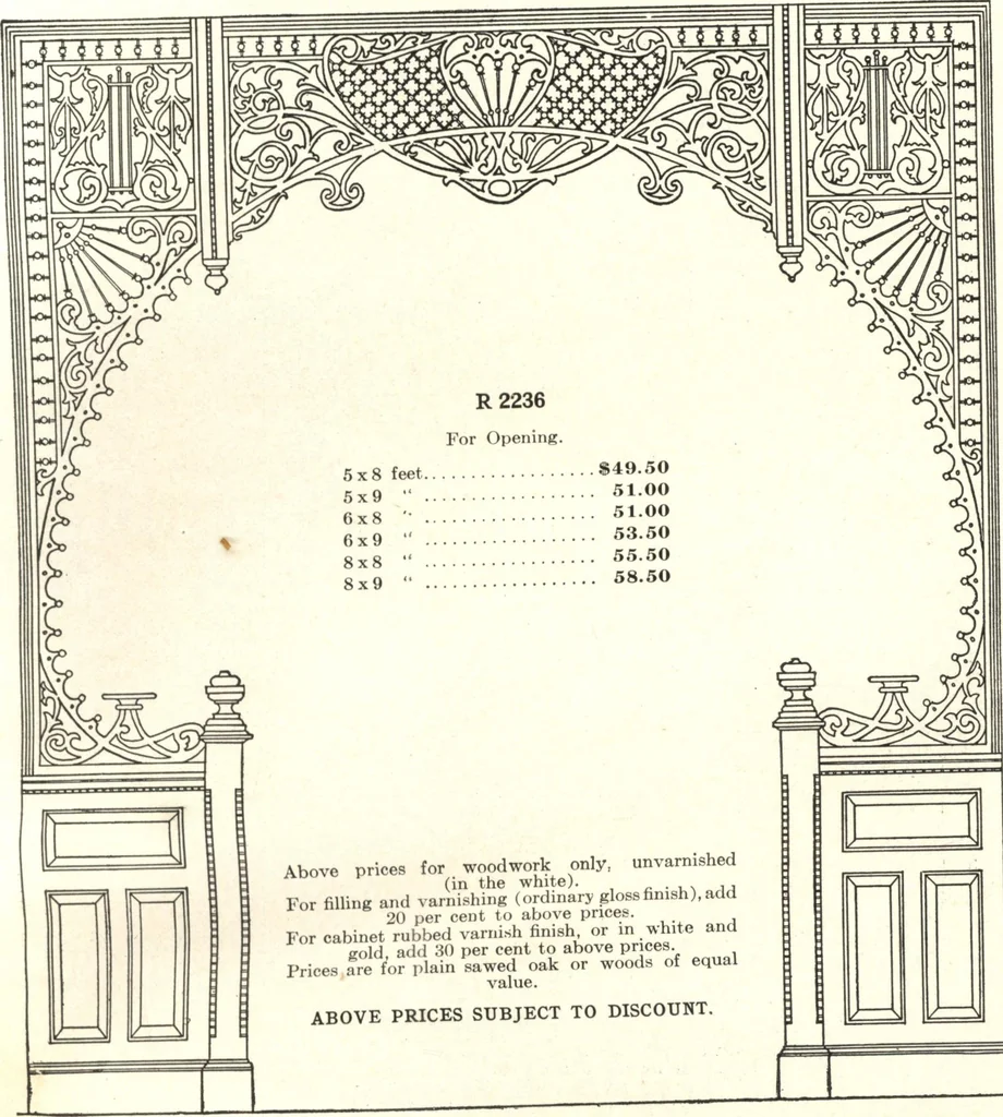 An illustration from General catalogue of E.L. Roberts & Co., wholesale manufacturers of doors, glazed sash, blinds: no. 600, 1908, leaf 218