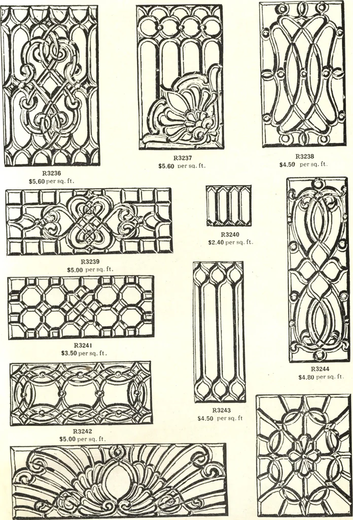 An illustration from General catalogue of E.L. Roberts & Co., wholesale manufacturers of doors, glazed sash, blinds: no. 600, 1908, leaf 309