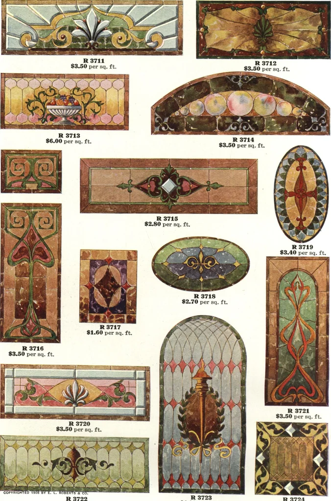 An illustration from General catalogue of E.L. Roberts & Co., wholesale manufacturers of doors, glazed sash, blinds: no. 600, 1908, leaf 312