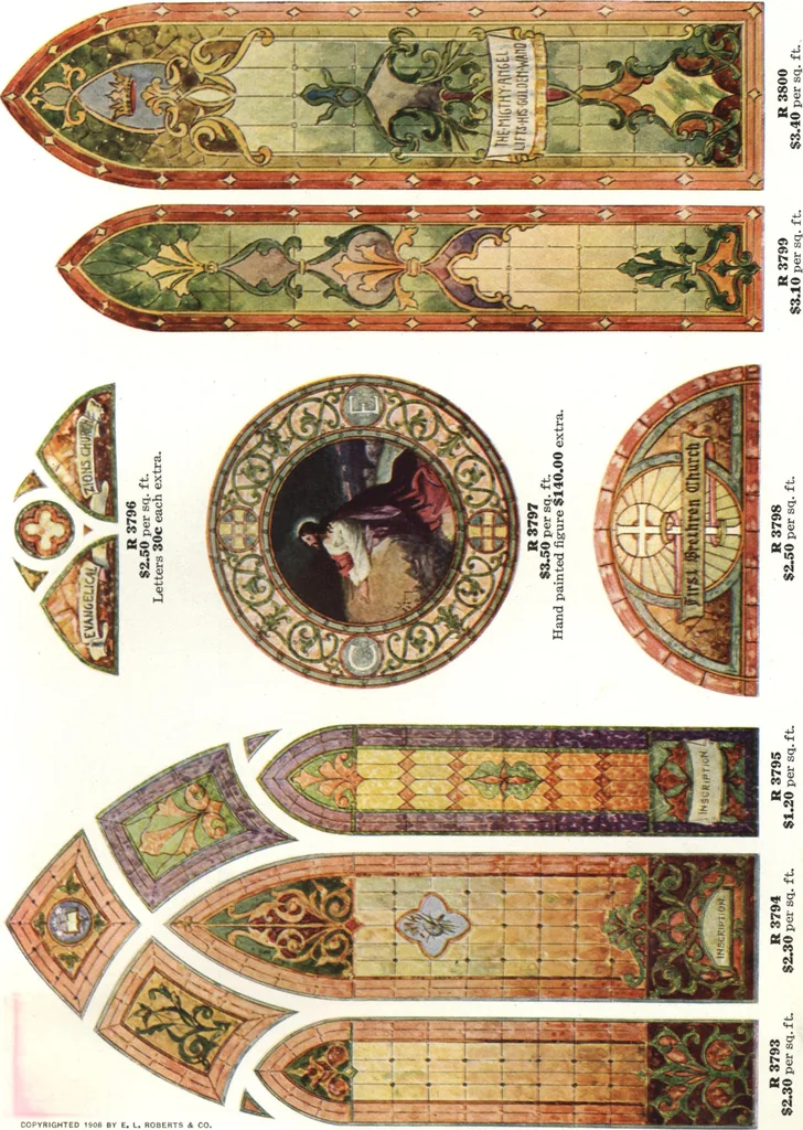 An illustration from General catalogue of E.L. Roberts & Co., wholesale manufacturers of doors, glazed sash, blinds: no. 600, 1908, leaf 317