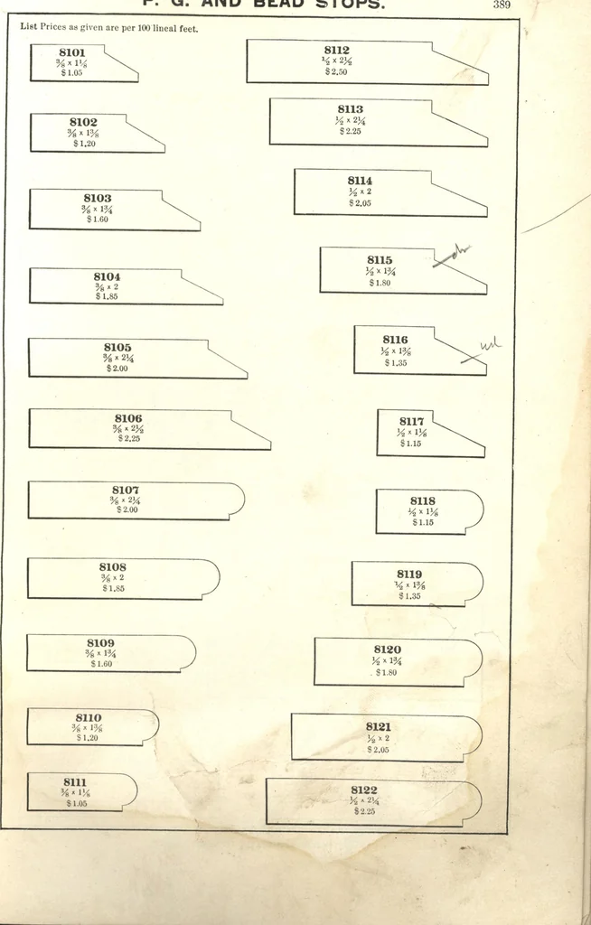 An illustration from General catalogue of E.L. Roberts & Co., wholesale manufacturers of doors, glazed sash, blinds: no. 600, 1908, leaf 343