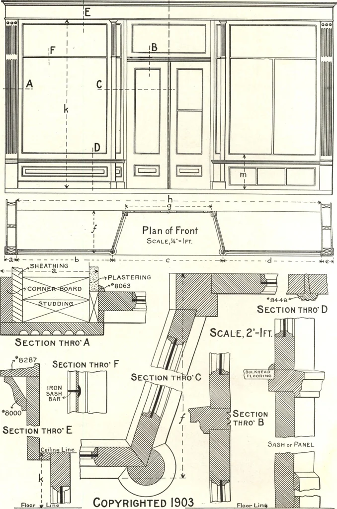 An illustration from General catalogue of E.L. Roberts & Co., wholesale manufacturers of doors, glazed sash, blinds: no. 600, 1908, leaf 91