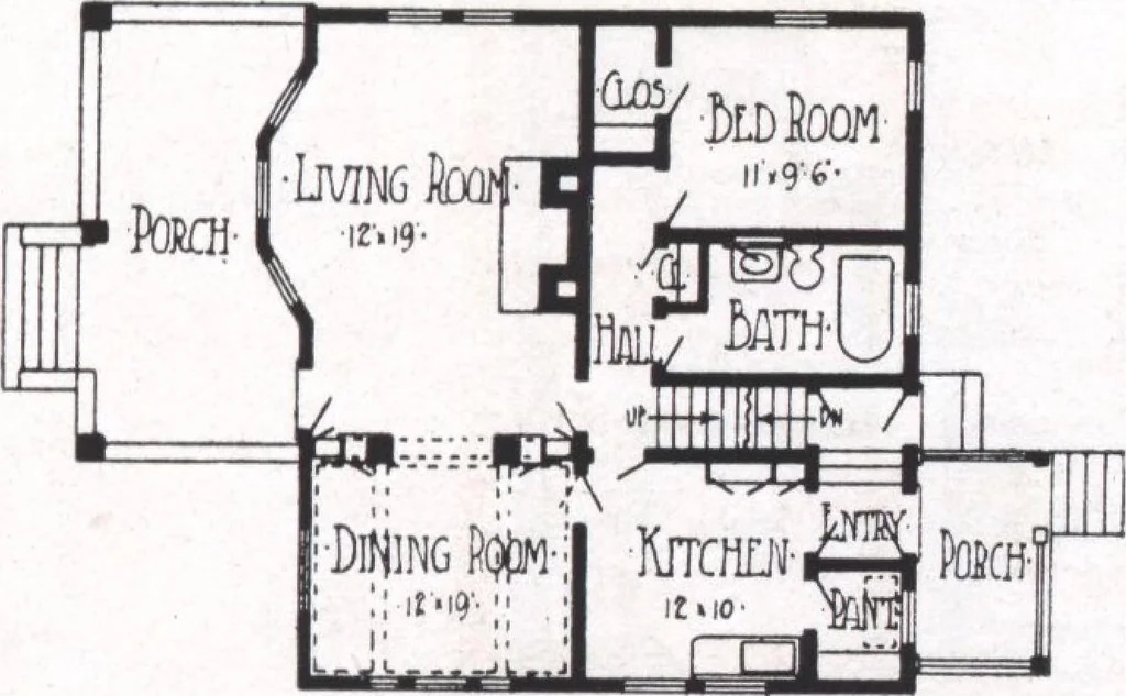 An illustration from Modern building ideas and plans, 1913, leaf 10