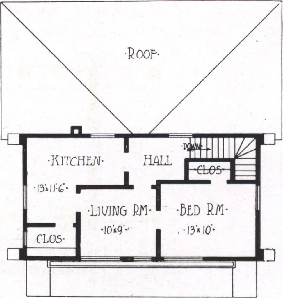 An illustration from Modern building ideas and plans, 1913, leaf 12