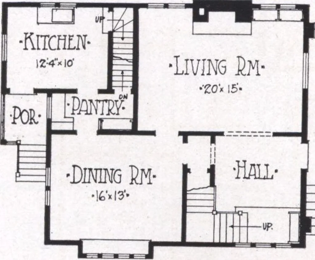 An illustration from Modern building ideas and plans, 1913, leaf 17