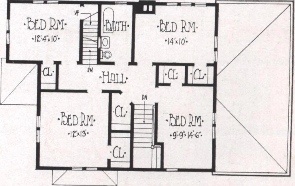 An illustration from Modern building ideas and plans, 1913, leaf 17