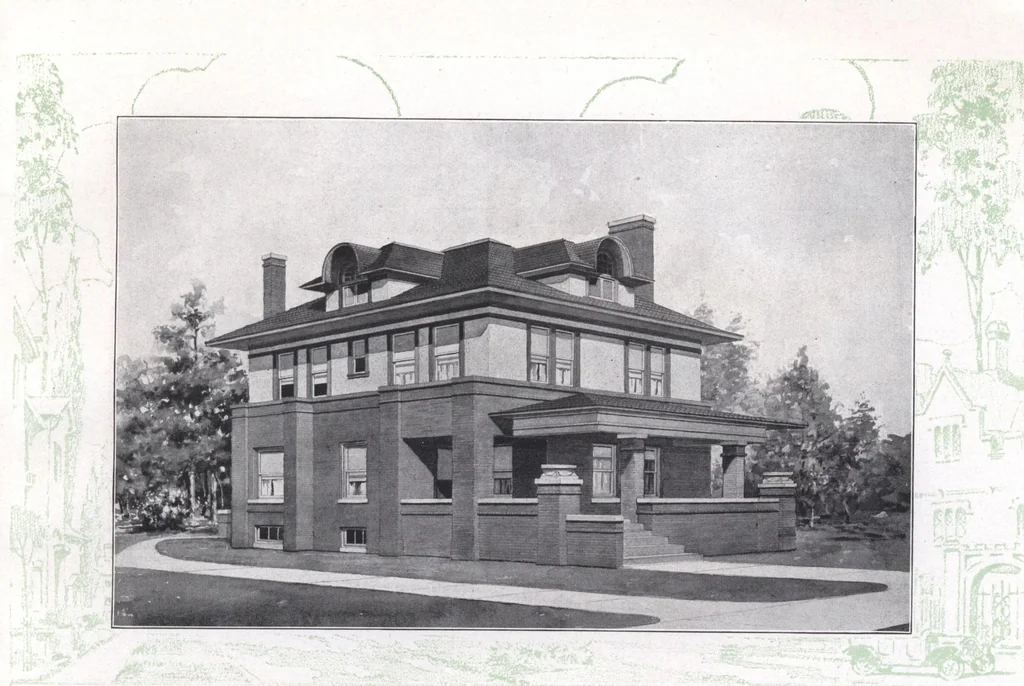 An illustration from Modern building ideas and plans, 1913, leaf 18