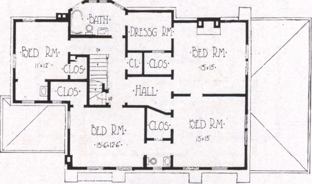 An illustration from Modern building ideas and plans, 1913, leaf 18