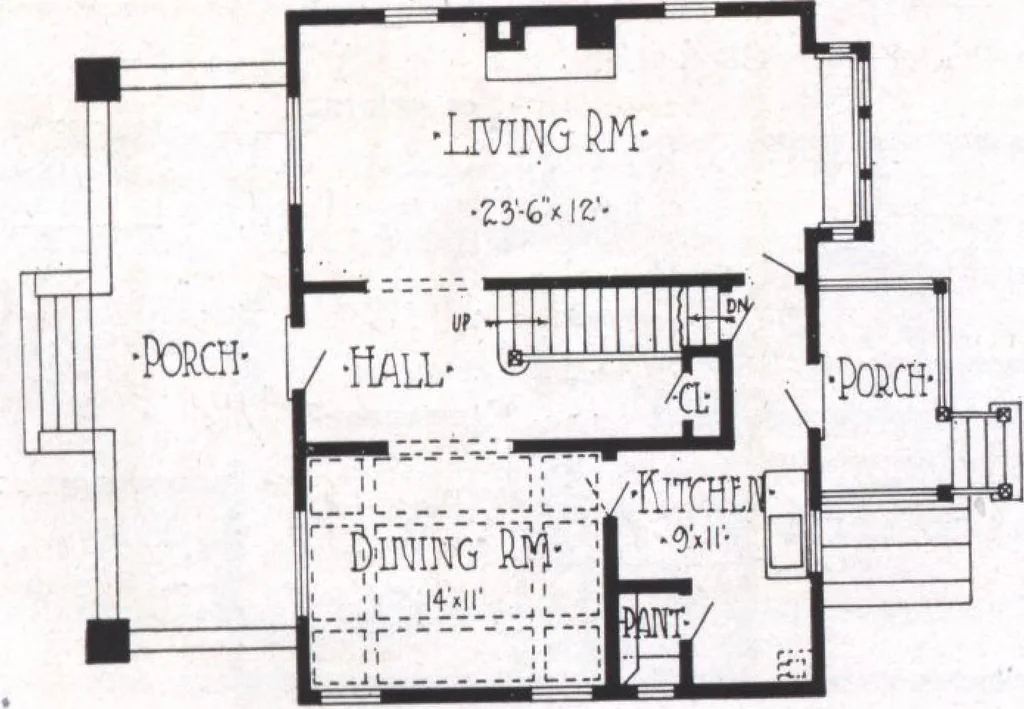 An illustration from Modern building ideas and plans, 1913, leaf 20
