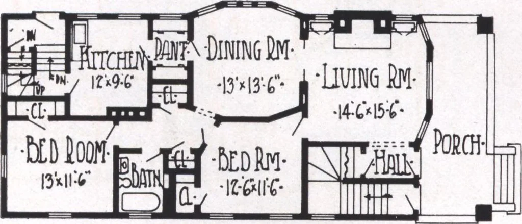 An illustration from Modern building ideas and plans, 1913, leaf 21