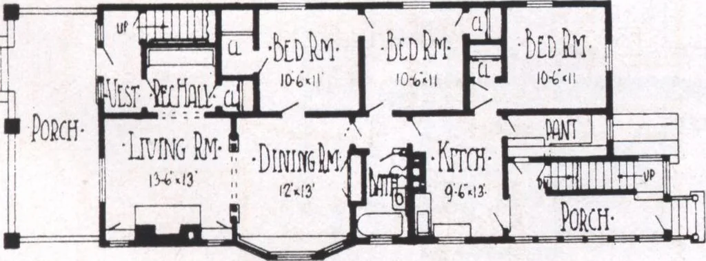 An illustration from Modern building ideas and plans, 1913, leaf 22