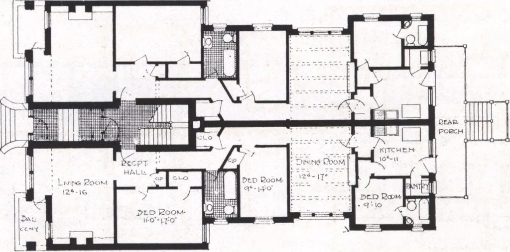 An illustration from Modern building ideas and plans, 1913, leaf 23