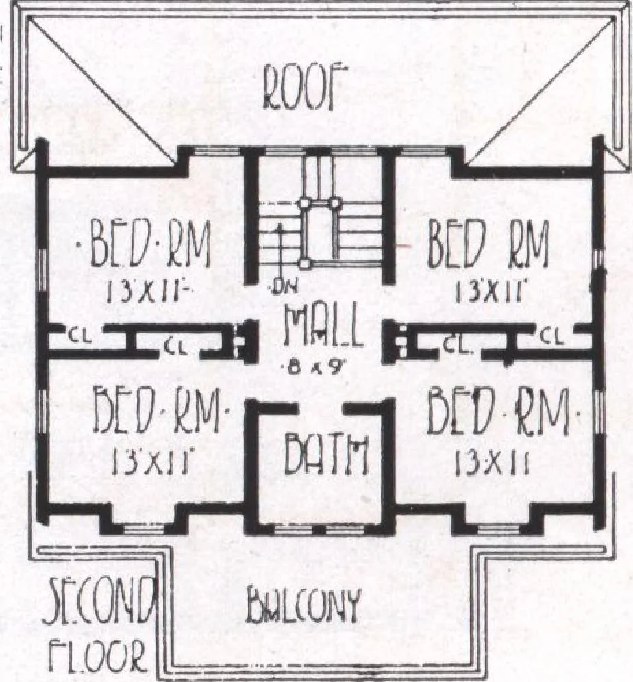 An illustration from Modern building ideas and plans, 1913, leaf 25
