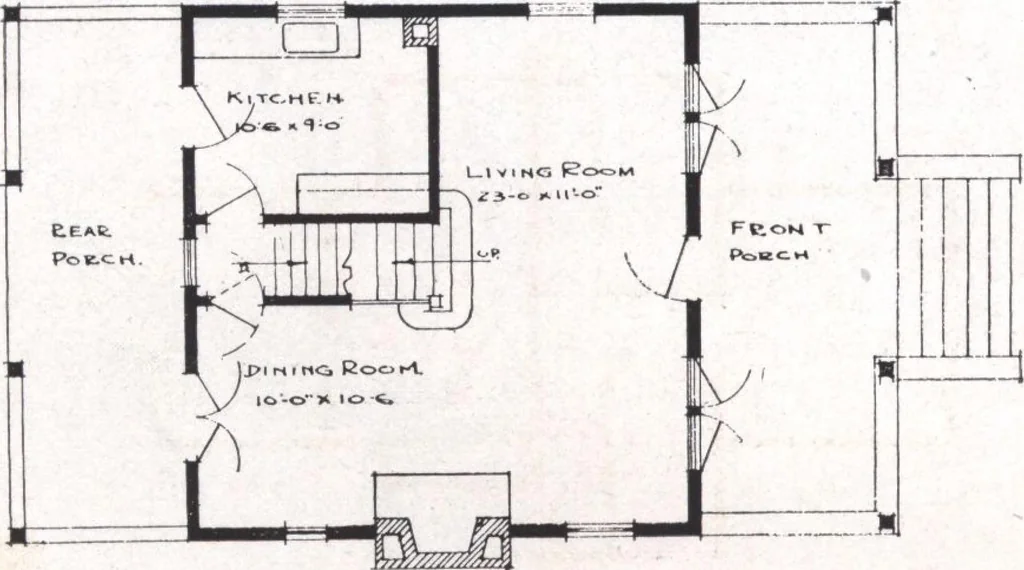 An illustration from Modern building ideas and plans, 1913, leaf 7