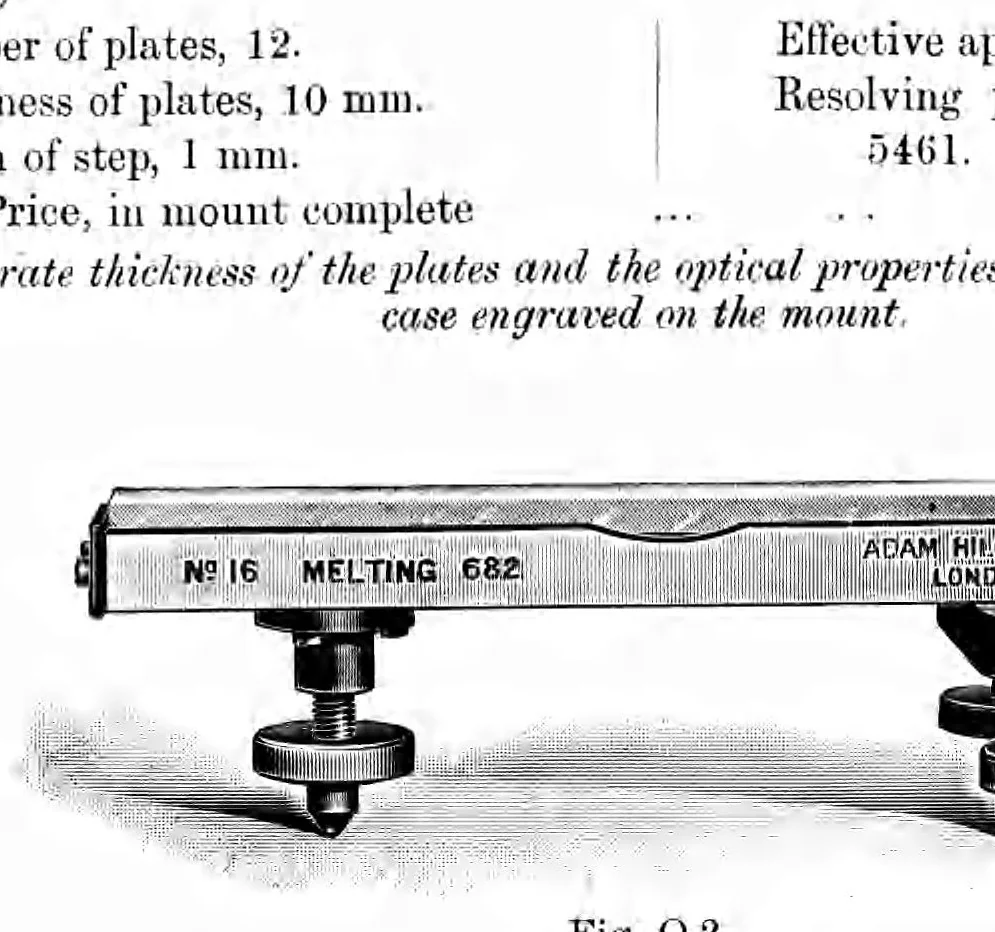 An illustration from General catalogue of the manufactures of Adam Hilger, Ltd, 1928, leaf 77