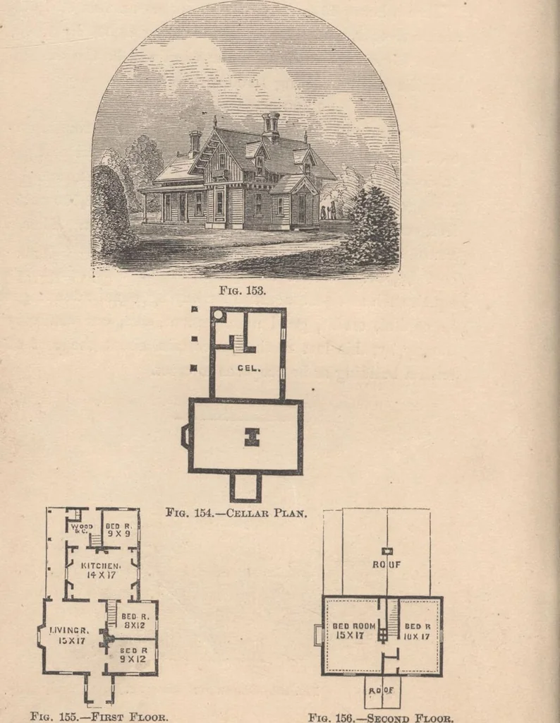 An illustration from Woodward's cottages and farm houses, 1867, leaf 109