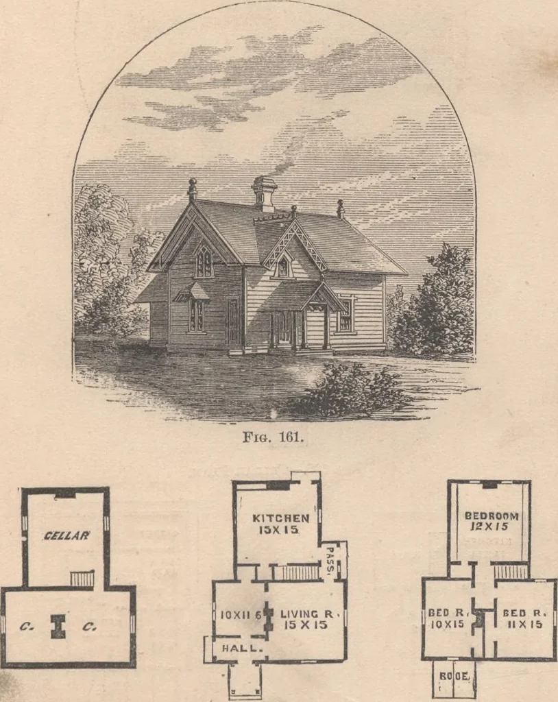 An illustration from Woodward's cottages and farm houses, 1867, leaf 114