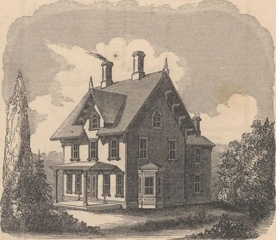 An illustration from Woodward's cottages and farm houses, 1867, leaf 145