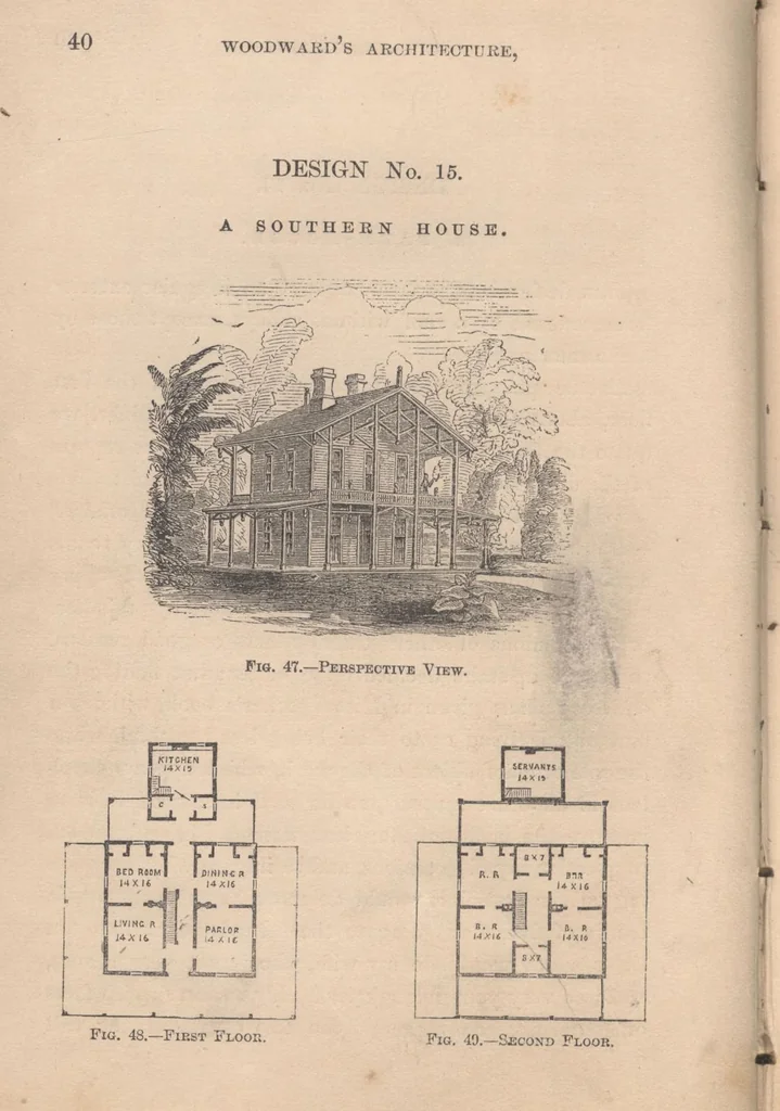 An illustration from Woodward's cottages and farm houses, 1867, leaf 43