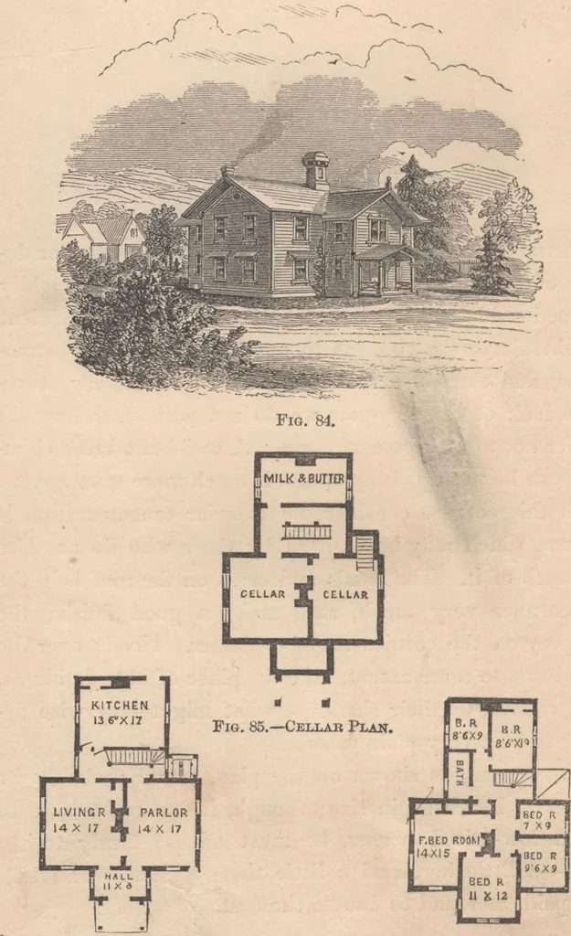 An illustration from Woodward's cottages and farm houses, 1867, leaf 69