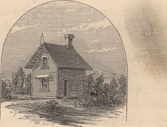 An illustration from Woodward's cottages and farm houses, 1867, leaf 73