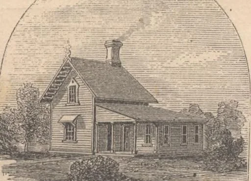 An illustration from Woodward's cottages and farm houses, 1867, leaf 74