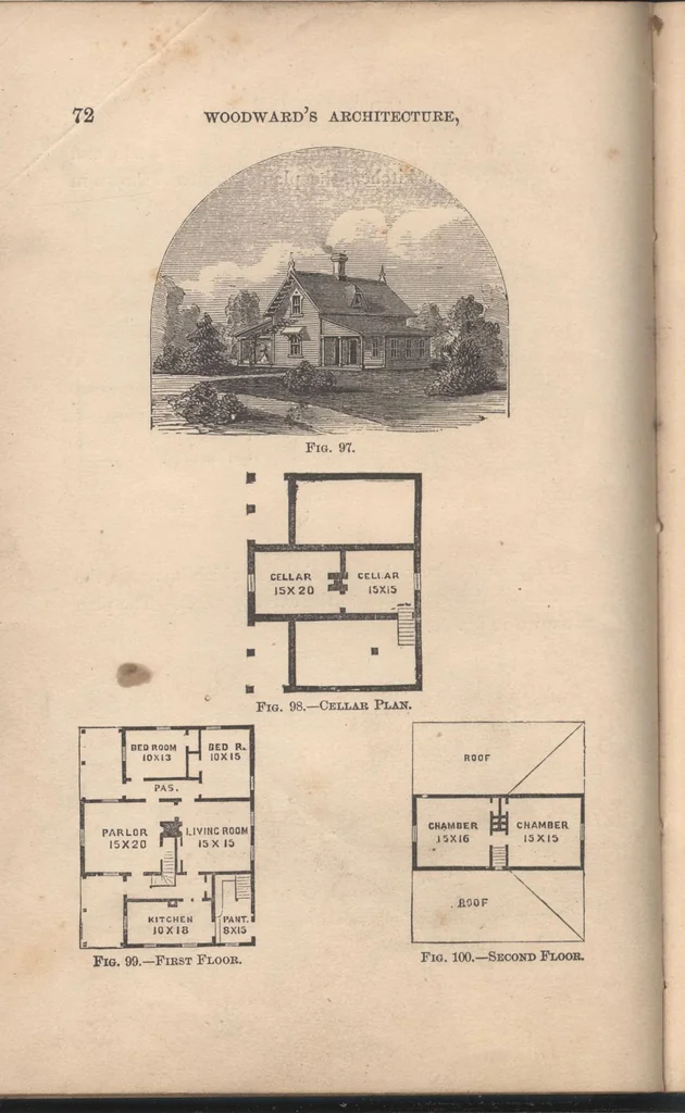 An illustration from Woodward's cottages and farm houses, 1867, leaf 75