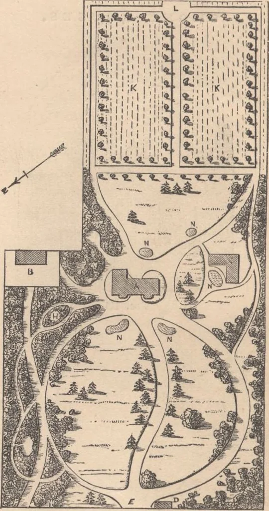 An illustration from Woodward's cottages and farm houses, 1867, leaf 85