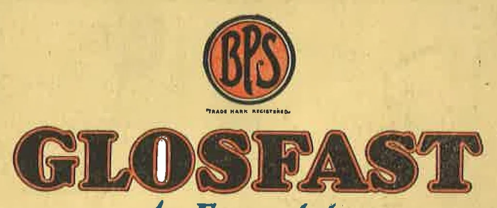 An illustration from Glosfast - An Enamel That Dries in 4 Hours, 1930, leaf 0