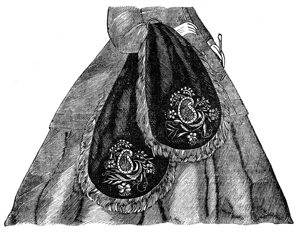 An illustration from Godey's Lady's Book December 1864, 1864, leaf 76