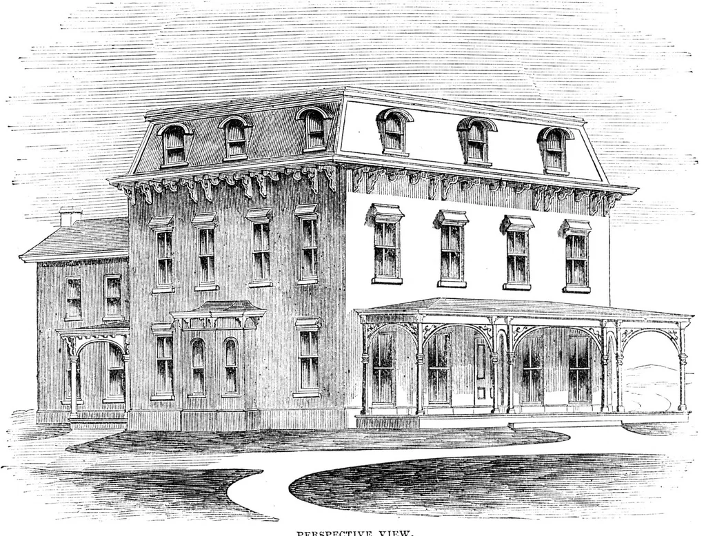 An illustration from Godey's Lady's Book December 1864, 1864, leaf 91