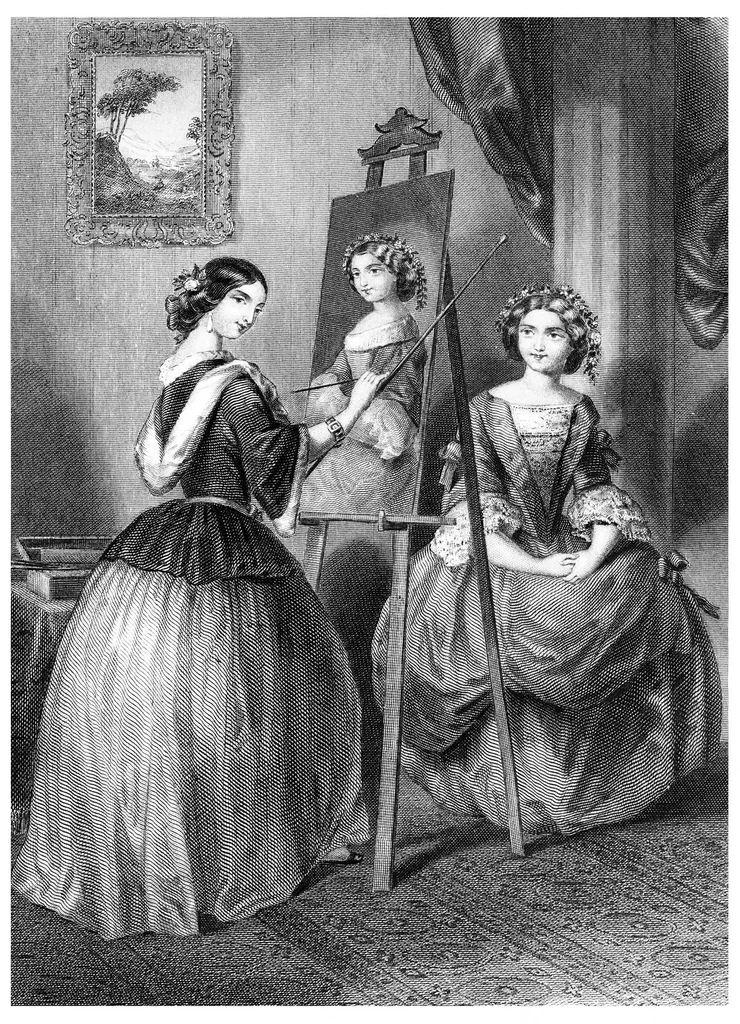An illustration from Godey's Lady's Book January 1864, 1864, leaf 0