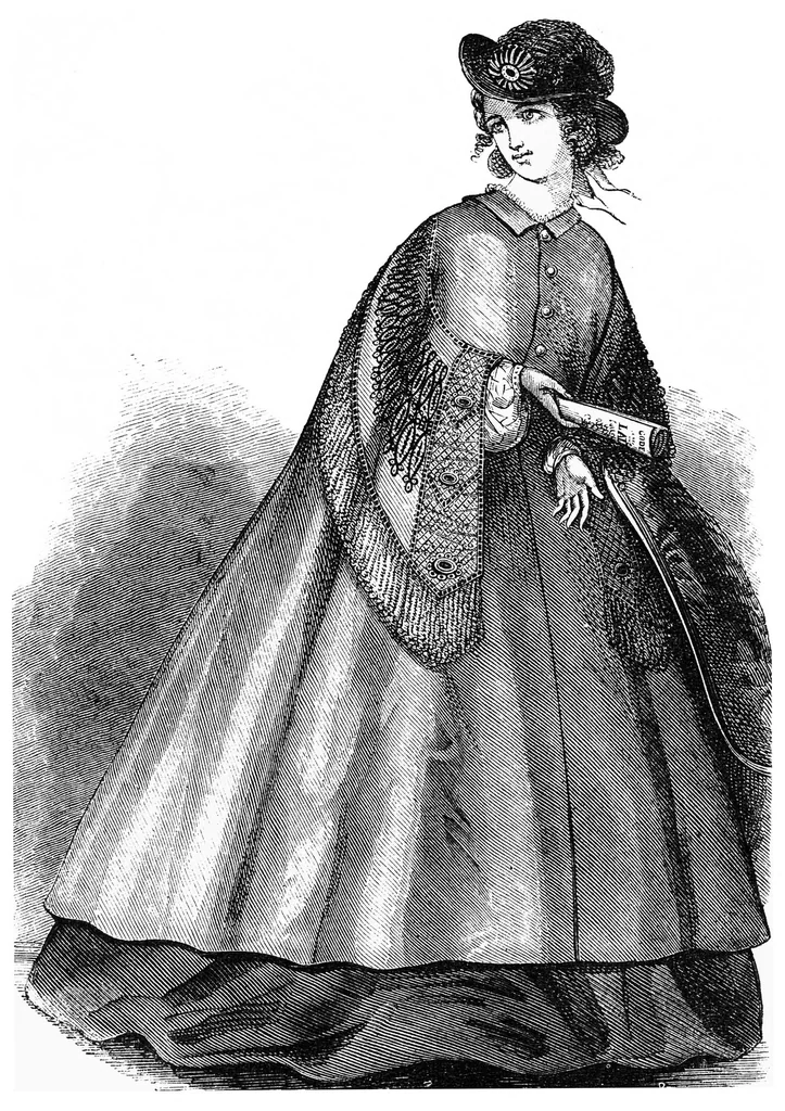 An illustration from Godey's Lady's Book January 1864, 1864, leaf 14