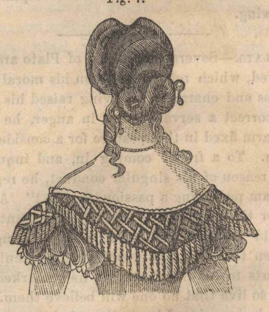 An illustration from Godey's Lady's Book July 1863, 1863, leaf 75