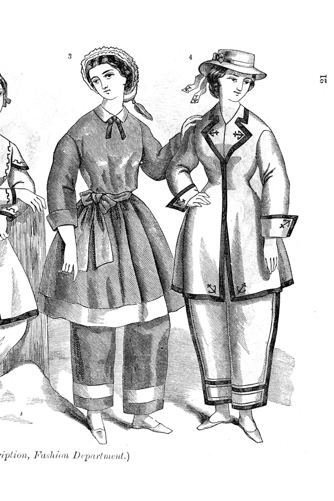 An illustration from Godey's Lady's Book July 1864, 1864, leaf 16