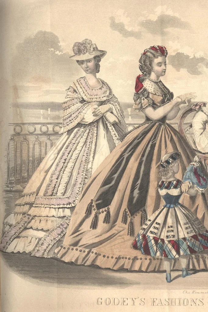 An illustration from Godey's Lady's Book July 1864, 1864, leaf 3