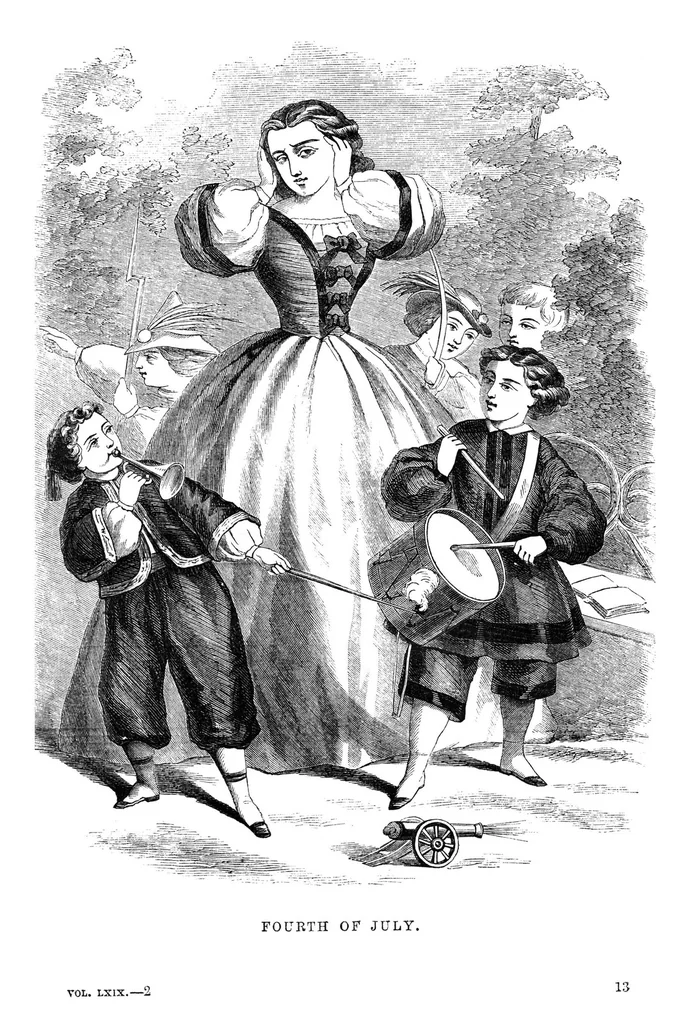 An illustration from Godey's Lady's Book July 1864, 1864, leaf 6
