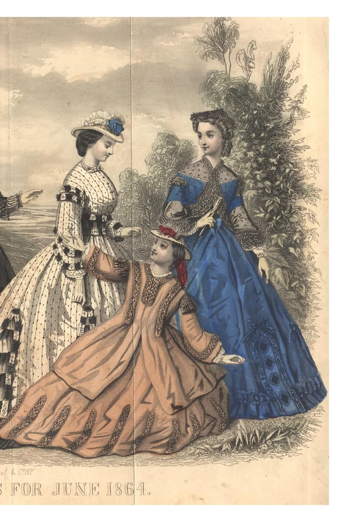An illustration from Godey's Lady's Book June 1864, 1864, leaf 2