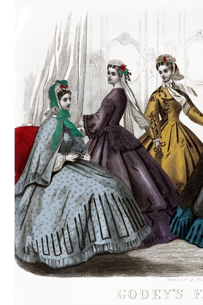 An illustration from Godey's Lady's Book March 1864, 1864, leaf 3