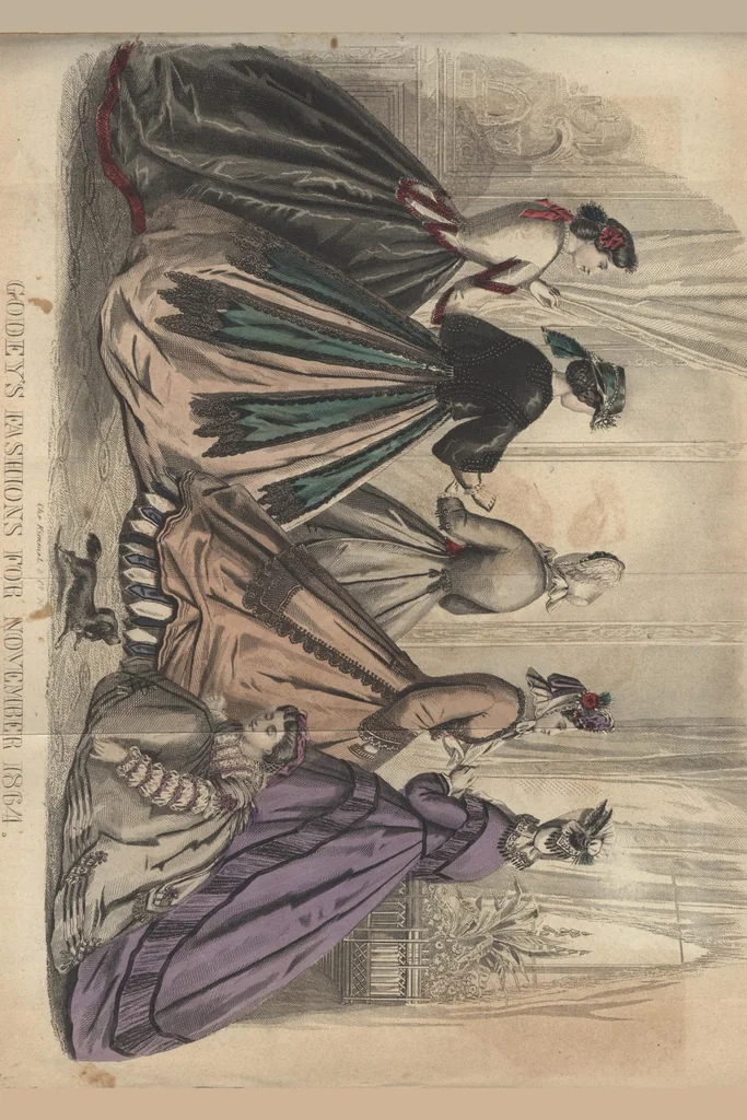 An illustration from Godey's Lady's Book November 1864, 1864, leaf 4