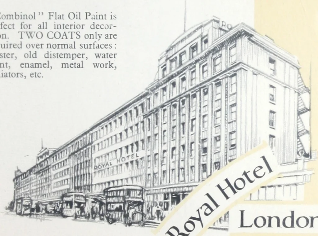 An illustration from Goodlass' superfine finishes : decorative work calling for the highest efficiency and to stand extraordinary conditions is portrayed in this book., 1930, leaf 8