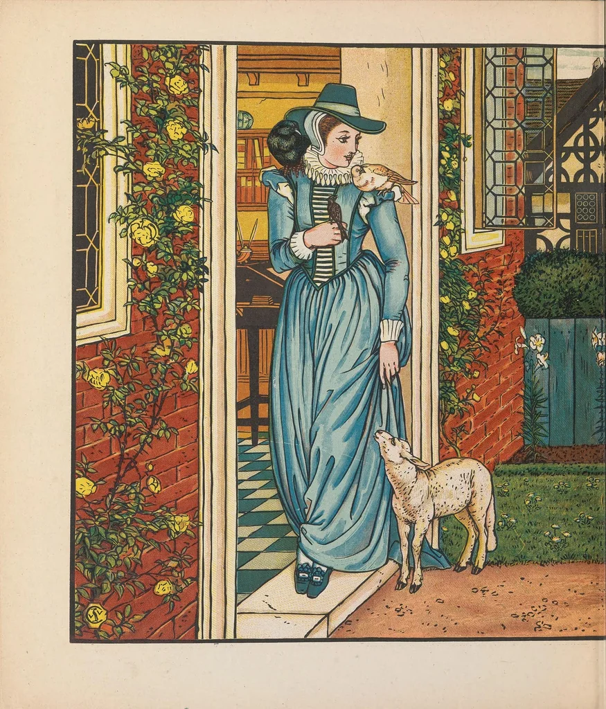An illustration from Goody Two Shoes, 1874, leaf 12